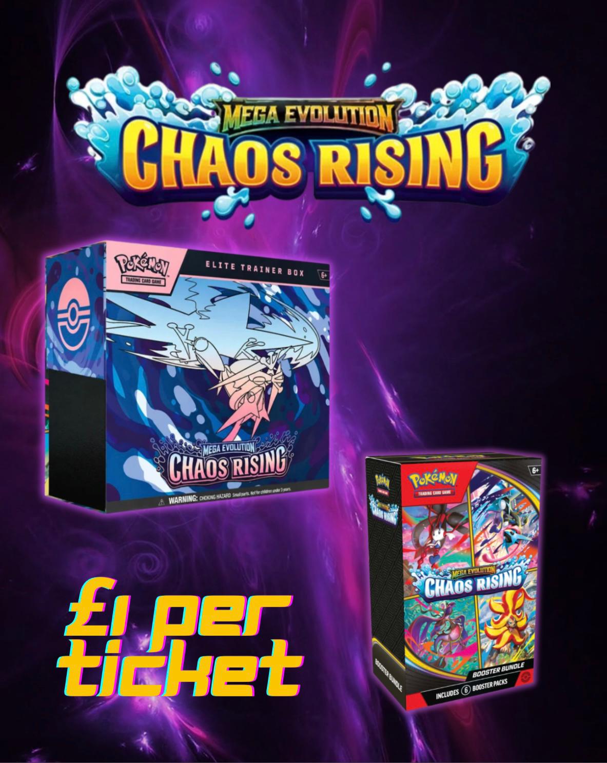 Pokemon Chaos Rising Elite Trainer Box and Booster Bundle